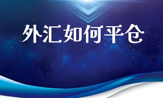 外汇如何平仓_https://wap.sdyuehang.cn_债券资讯_第1张