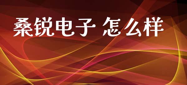 桑锐电子 怎么样_https://wap.sdyuehang.cn_新股申购_第1张