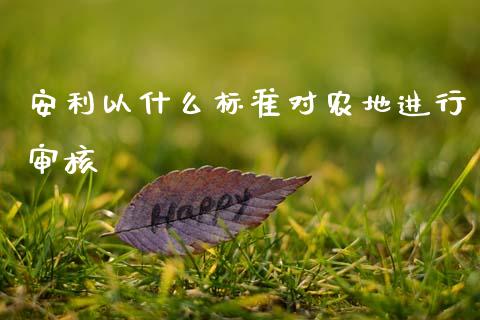 安利以什么标准对农地进行审核_https://wap.sdyuehang.cn_新股申购_第1张