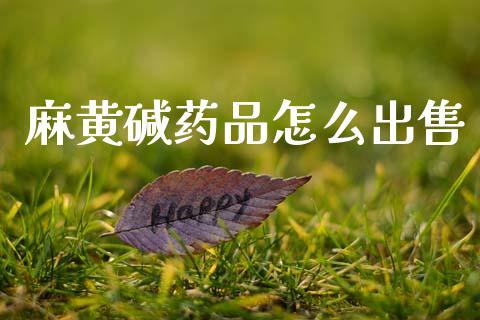 麻黄碱药品怎么出售_https://wap.sdyuehang.cn_债券资讯_第1张