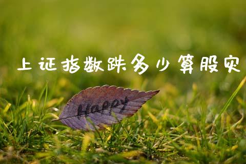 上证指数跌多少算股灾_https://wap.sdyuehang.cn_债券资讯_第1张