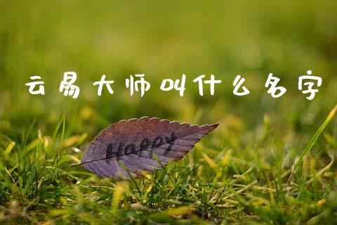 云易大师叫什么名字_https://wap.sdyuehang.cn_新股申购_第1张
