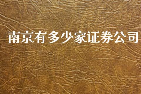南京有多少家证券公司_https://wap.sdyuehang.cn_美股行情_第1张