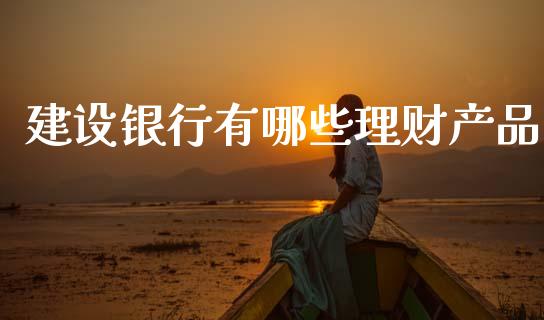 建设银行有哪些理财产品_https://wap.sdyuehang.cn_产经新闻_第1张
