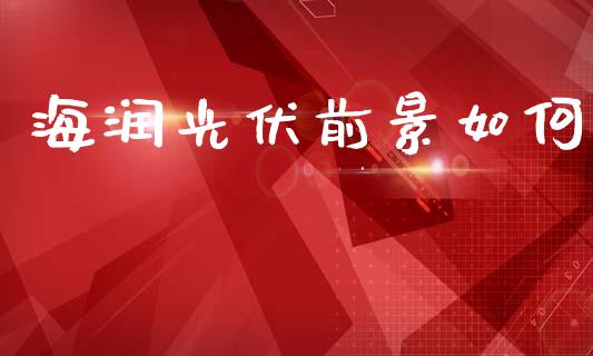 海润光伏前景如何_https://wap.sdyuehang.cn_债券资讯_第1张