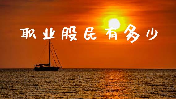 职业股民有多少_https://wap.sdyuehang.cn_债券资讯_第1张