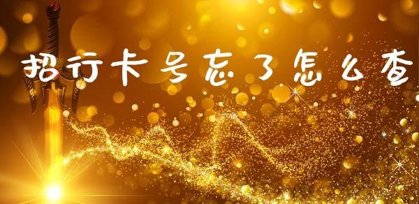 招行卡号忘了怎么查_https://wap.sdyuehang.cn_新股申购_第1张