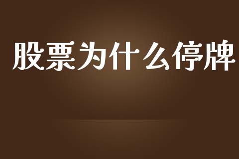 股票为什么停牌_https://wap.sdyuehang.cn_产经新闻_第1张