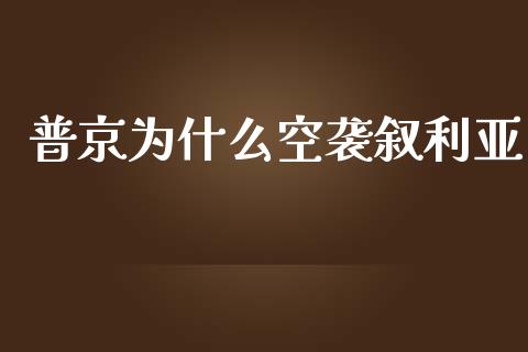 普京为什么空袭叙利亚_https://wap.sdyuehang.cn_债券资讯_第1张