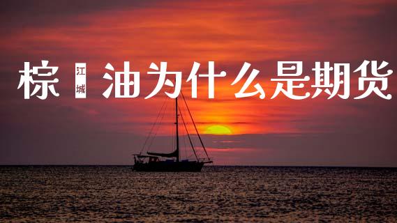 棕榈油为什么是期货_https://wap.sdyuehang.cn_美股行情_第1张
