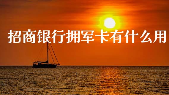 招商银行拥军卡有什么用_https://wap.sdyuehang.cn_新股申购_第1张
