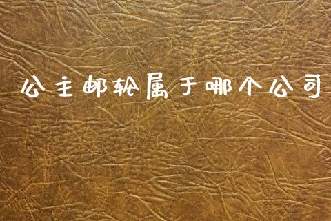 公主邮轮属于哪个公司_https://wap.sdyuehang.cn_美股行情_第1张