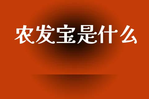 农发宝是什么_https://wap.sdyuehang.cn_产经新闻_第1张