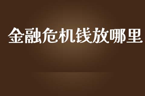金融危机钱放哪里_https://wap.sdyuehang.cn_美股行情_第1张