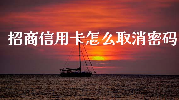 招商信用卡怎么取消密码_https://wap.sdyuehang.cn_新股申购_第1张