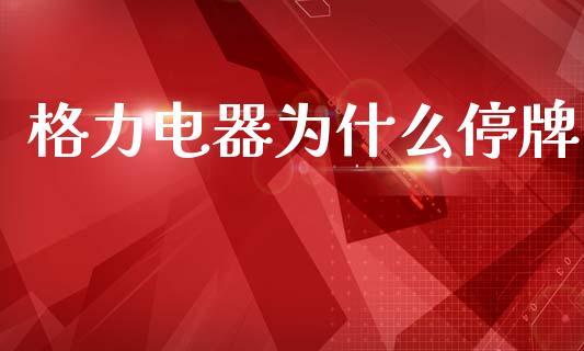 格力电器为什么停牌_https://wap.sdyuehang.cn_新股申购_第1张