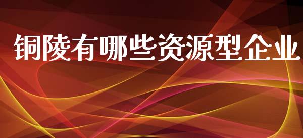 铜陵有哪些资源型企业_https://wap.sdyuehang.cn_美股行情_第1张
