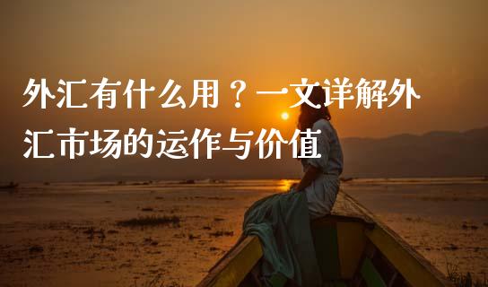 外汇有什么用？一文详解外汇市场的运作与价值_https://wap.sdyuehang.cn_产经新闻_第1张