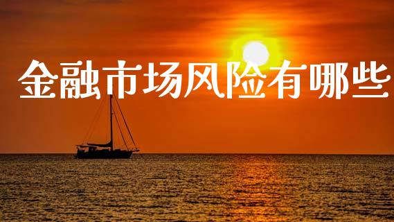 金融市场风险有哪些_https://wap.sdyuehang.cn_债券资讯_第1张