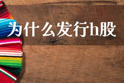 为什么发行h股_https://wap.sdyuehang.cn_新股申购_第1张