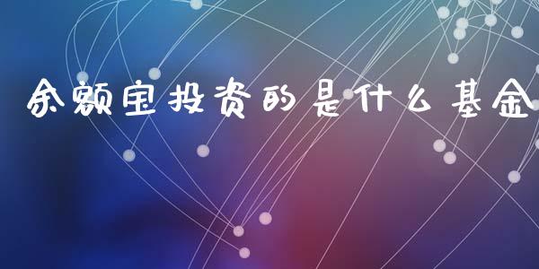 余额宝投资的是什么基金_https://wap.sdyuehang.cn_新股申购_第1张