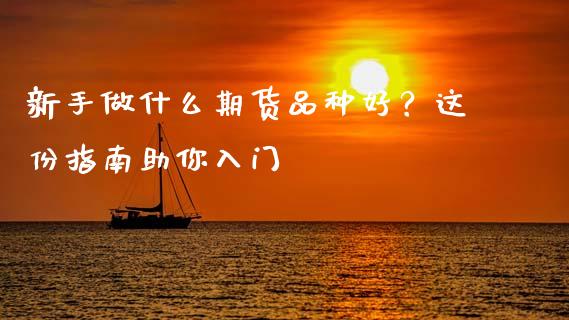 新手做什么期货品种好？这份指南助你入门_https://wap.sdyuehang.cn_新股申购_第1张