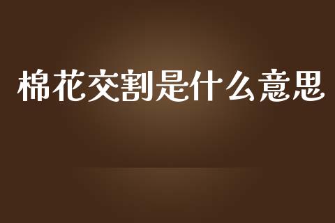棉花交割是什么意思_https://wap.sdyuehang.cn_债券资讯_第1张