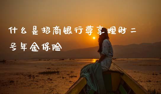 什么是招商银行尊享理财二号年金保险_https://wap.sdyuehang.cn_新股申购_第1张