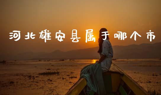 河北雄安县属于哪个市_https://wap.sdyuehang.cn_产经新闻_第1张