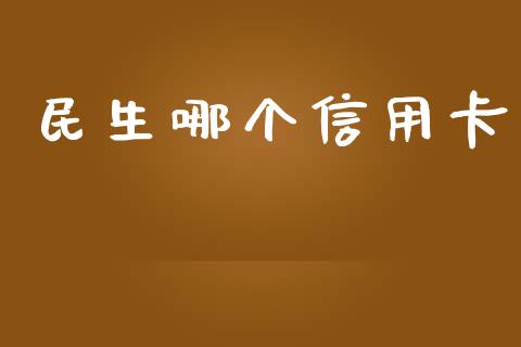 民生哪个信用卡_https://wap.sdyuehang.cn_美股行情_第1张