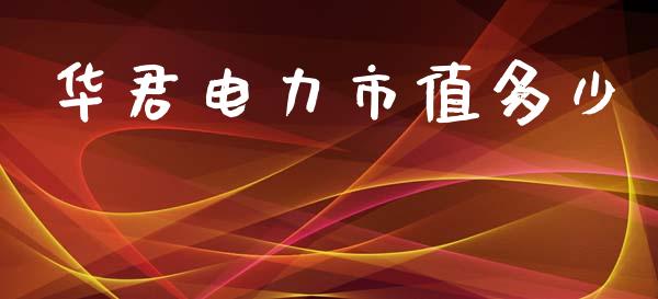 华君电力市值多少_https://wap.sdyuehang.cn_美股行情_第1张