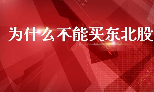 为什么不能买东北股_https://wap.sdyuehang.cn_美股行情_第1张