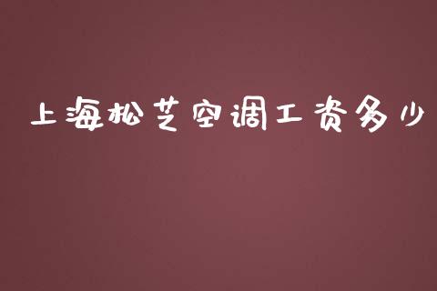 上海松芝空调工资多少_https://wap.sdyuehang.cn_新股申购_第1张
