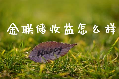 金联储收益怎么样_https://wap.sdyuehang.cn_债券资讯_第1张
