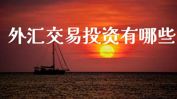 外汇交易投资有哪些_https://wap.sdyuehang.cn_债券资讯_第1张