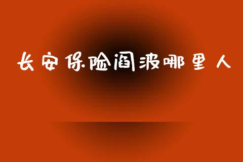 长安保险阎波哪里人_https://wap.sdyuehang.cn_美股行情_第1张