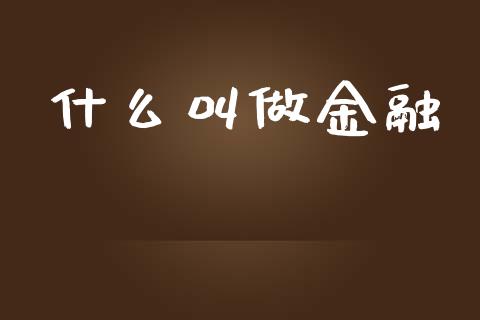 什么叫做金融_https://wap.sdyuehang.cn_美股行情_第1张