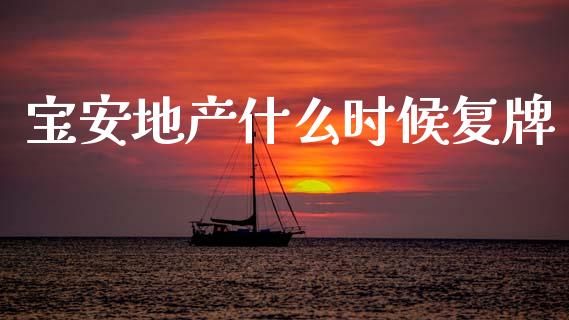 宝安地产什么时候复牌_https://wap.sdyuehang.cn_新股申购_第1张