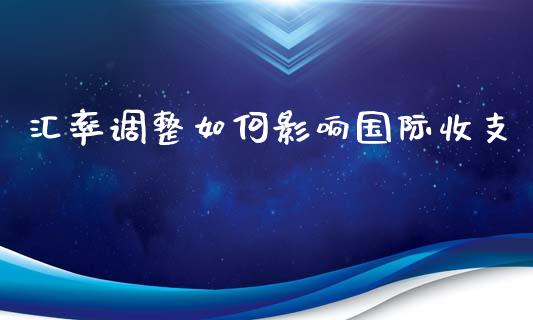 汇率调整如何影响国际收支_https://wap.sdyuehang.cn_债券资讯_第1张