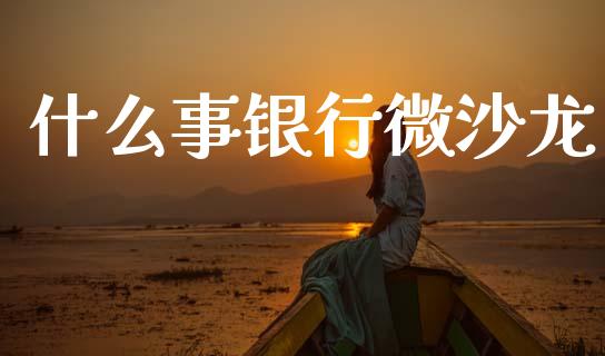 什么事银行微沙龙_https://wap.sdyuehang.cn_美股行情_第1张