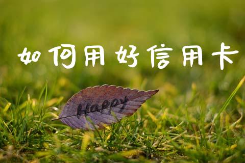 如何用好信用卡_https://wap.sdyuehang.cn_产经新闻_第1张