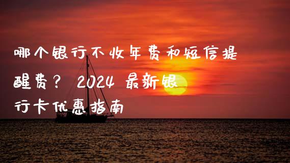 哪个银行不收年费和短信提醒费？ 2024 最新银行卡优惠指南_https://wap.sdyuehang.cn_债券资讯_第1张