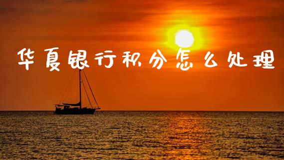 华夏银行积分怎么处理_https://wap.sdyuehang.cn_债券资讯_第1张
