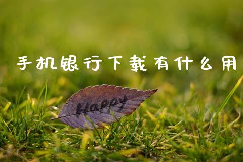 手机银行下载有什么用_https://wap.sdyuehang.cn_产经新闻_第1张