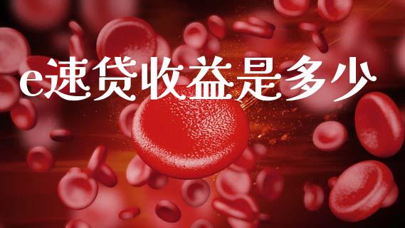 e速贷收益是多少_https://wap.sdyuehang.cn_债券资讯_第1张