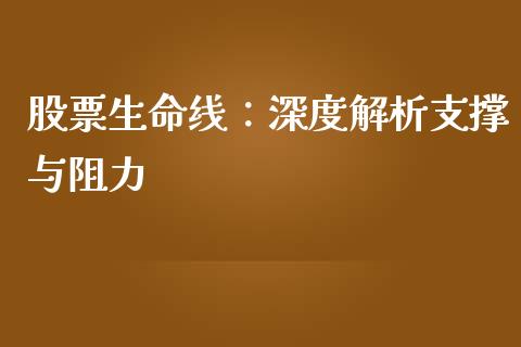 股票生命线：深度解析支撑与阻力_https://wap.sdyuehang.cn_产经新闻_第1张