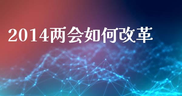 2014两会如何改革_https://wap.sdyuehang.cn_债券资讯_第1张