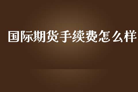 国际期货手续费怎么样_https://wap.sdyuehang.cn_新股申购_第1张