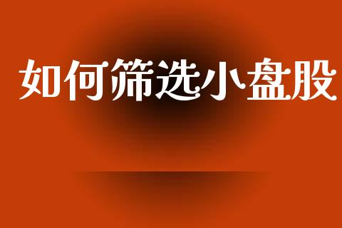 如何筛选小盘股_https://wap.sdyuehang.cn_债券资讯_第1张
