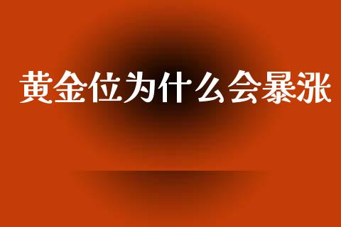 黄金位为什么会暴涨_https://wap.sdyuehang.cn_美股行情_第1张